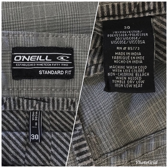 O’NEILL Grey Delta Plaid Walkshort - Picture 8 of 8